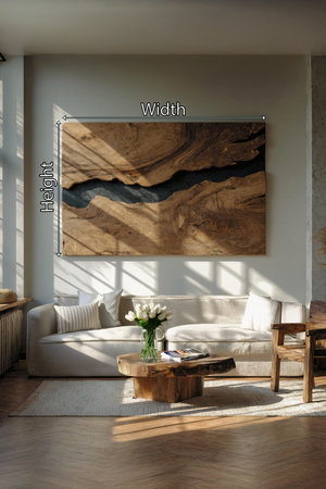 Modern Rectangular Wooden Wall Art For Home Decor