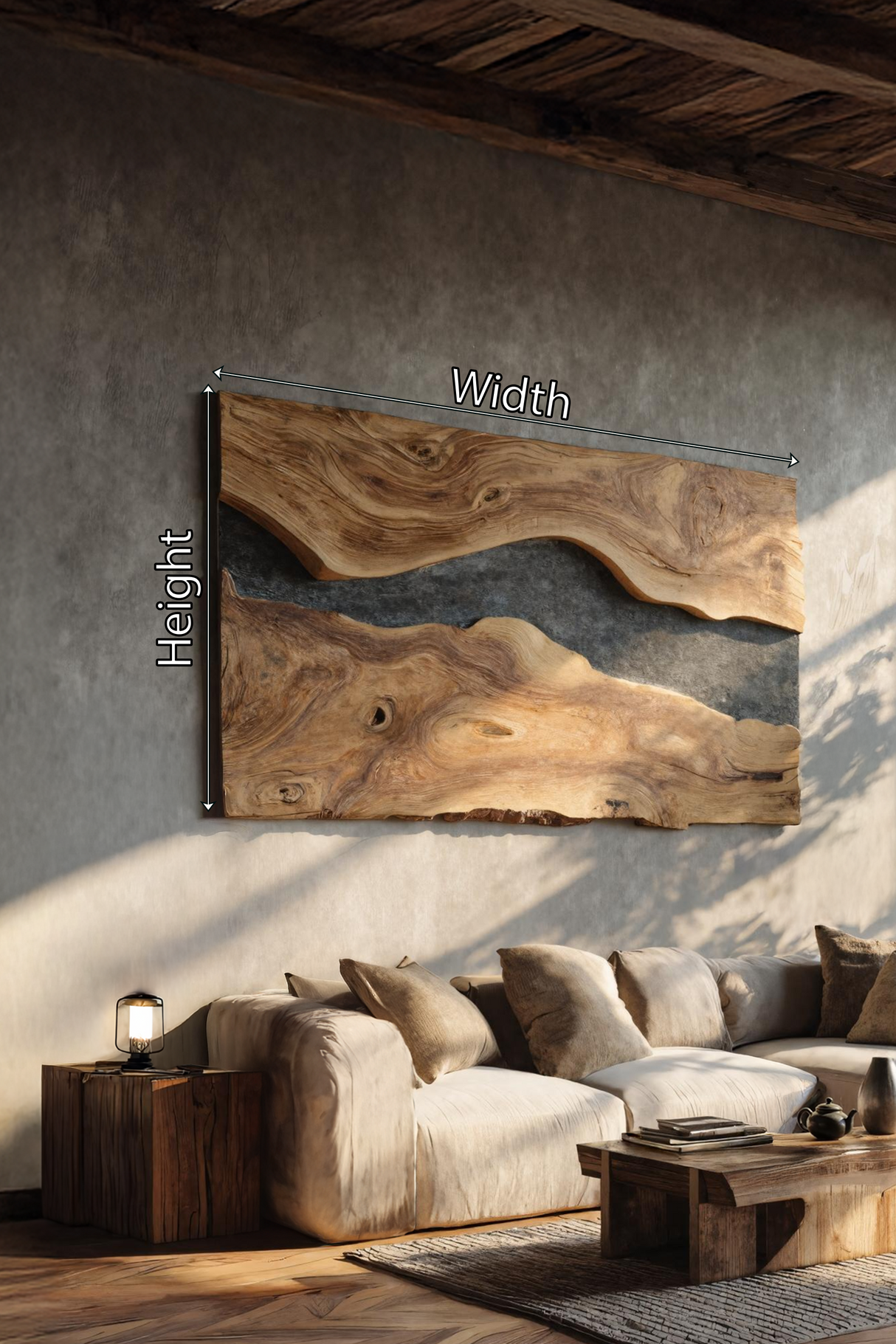 Handcrafted Modern Wooden Wall Sculpture For Home