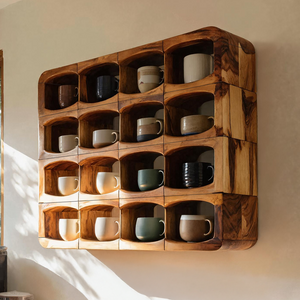 Handcrafted Wall-Mounted Kitchen Rack For Pantry Styling