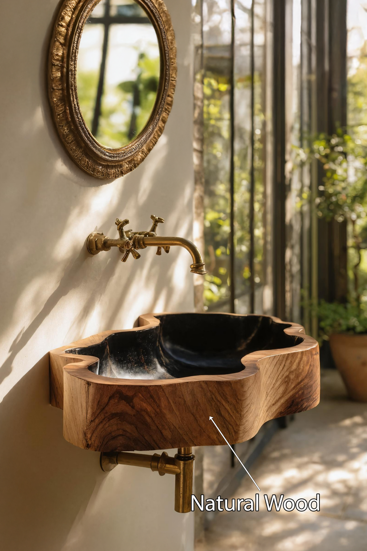 Modern Solid Wood Vanity Sink For High End Bathroom Furniture