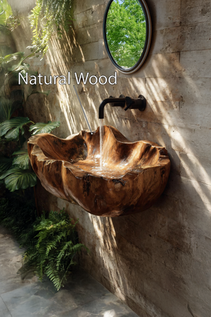 Modern Solid Wood Wash Basin For Luxury Bedroom Furniture Decor