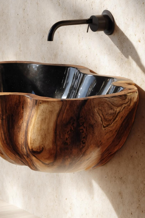 Mid Century Solid Wood Wash Basin For Custom Furniture Decor Design