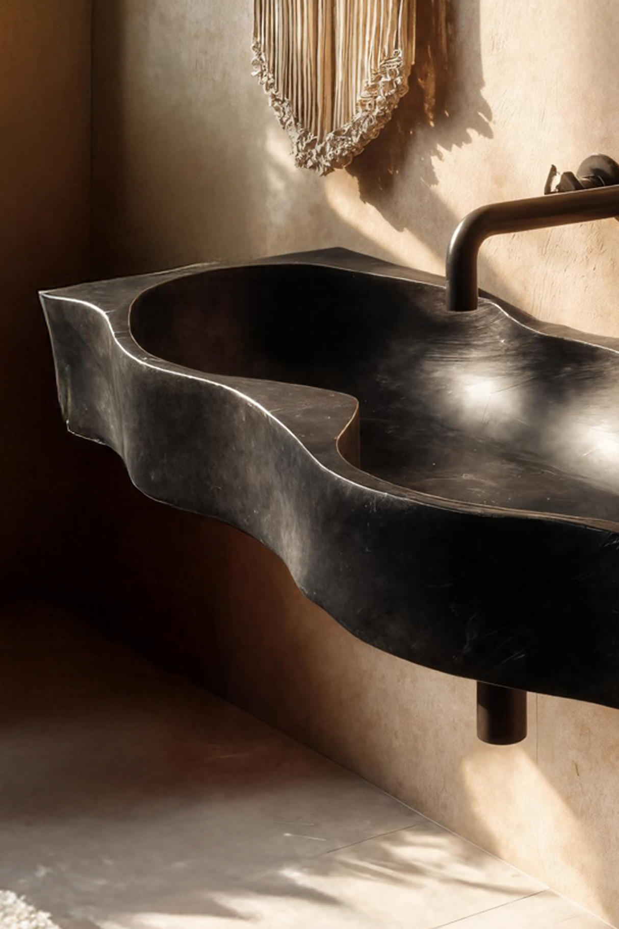 Mid Century Wooden Live Edge Wood Basin For High End Bathroom Decor