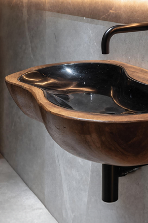 Farmhouse Solid Wood Wash Basin For Rustic Bathroom Vanity Decor