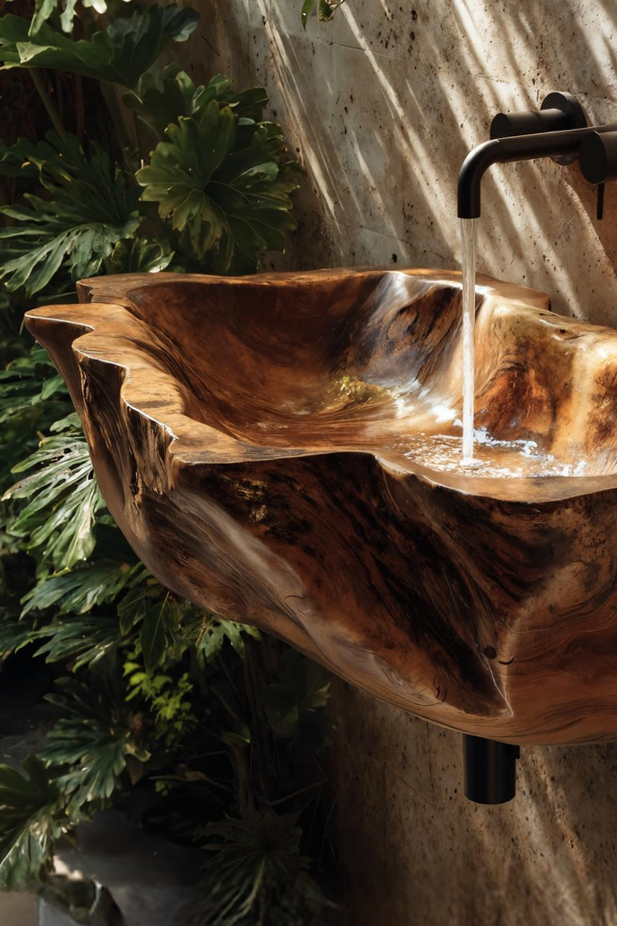 Farmhouse Solid Wood Wash Basin For Cozy Bedroom Furniture Design