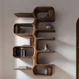 Scandinavian Wooden Wall Shelf For Home Interior Decor